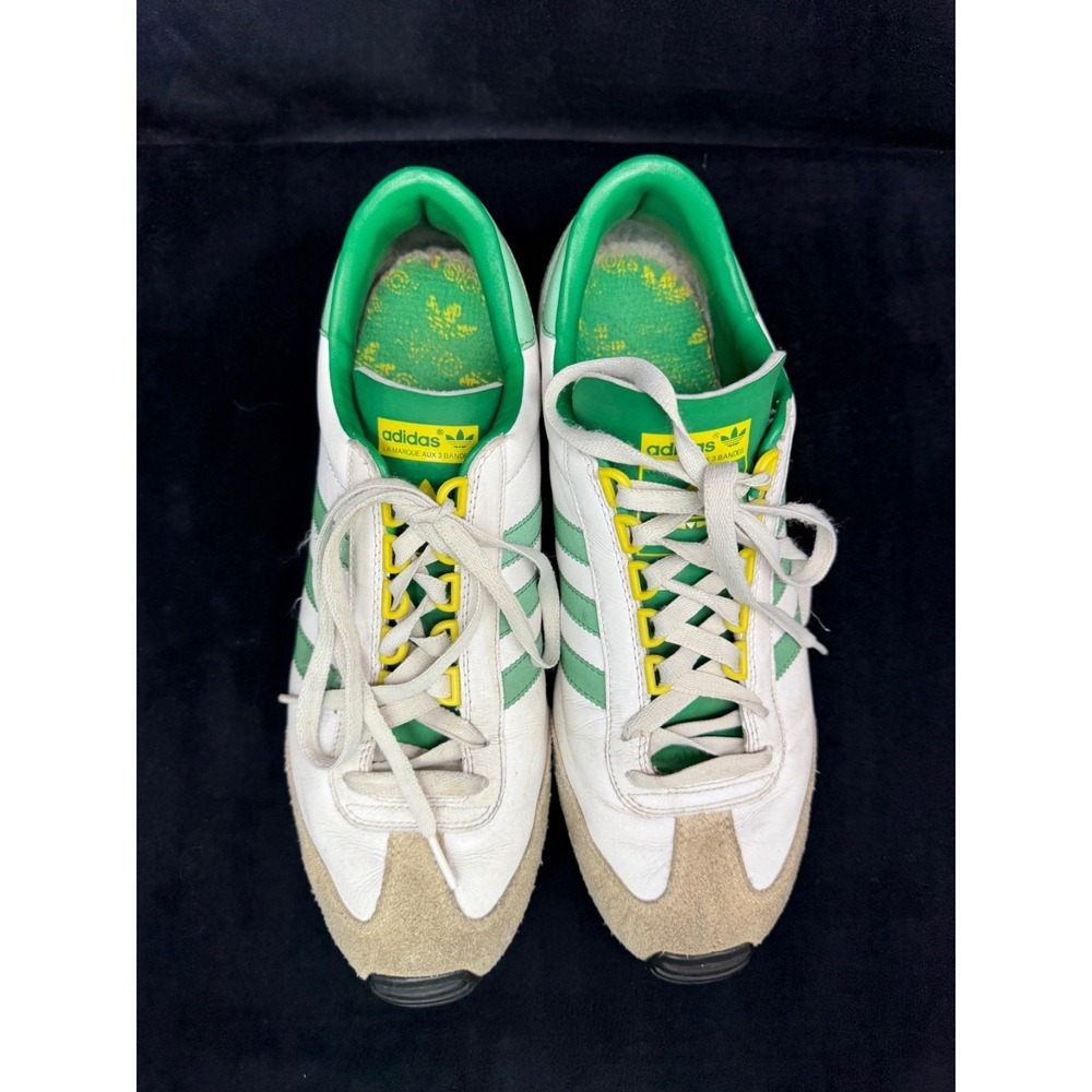 adidas Nite Jogger+ Sneaker Tennis Shoe Green/Yellow Low Profile Men's 10.5 - Picture 3 of 10
